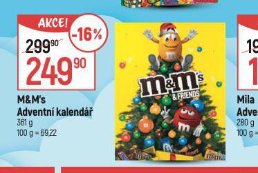 M&MS ADVENTN KALEND