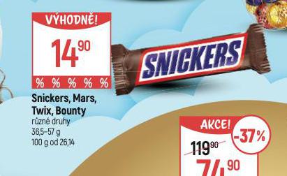 TYINKA SNICKERS, TWIX, BOUNTY