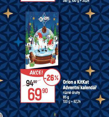 ORION A KITKAT ADVENTN KALEND