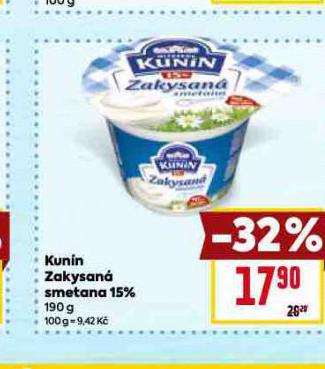 KUNN ZAKYSAN SMETANA 15%