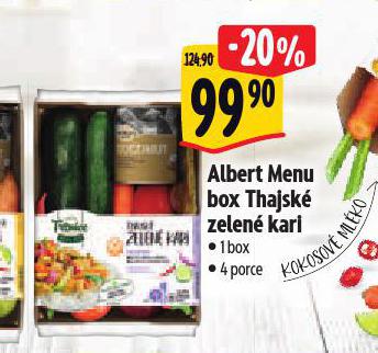 MENU BOX THAJSK ZELEN KARI