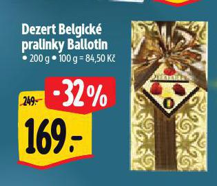 DEZERT BELGICK PRALINKY