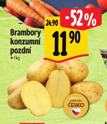 BRAMBORY KONZUMN POZDN