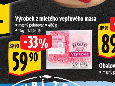 VROBEK Z MLETHO VEPOVHO MASA