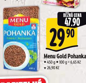 MENU GOLD POHANKA