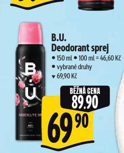 B.U. DEODORANT