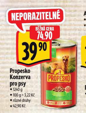 PROPESKO KONZERVA PRO PSY