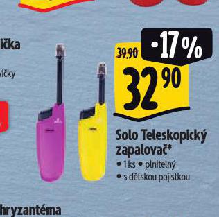 SOLO TELESKOPICK ZAPALOVA