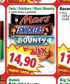 TWIX / SNICKERS / MARS / BOUNTY