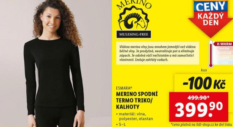 MERINO SPODN TERMO TRIKO