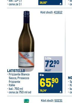 LATISTELLO FRIZZANTE BIANCO