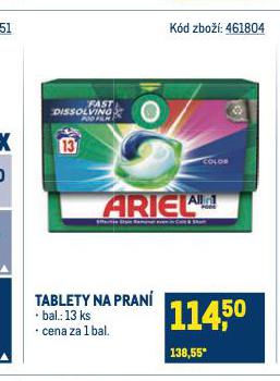 ARIEL TABLETY NA PRAN