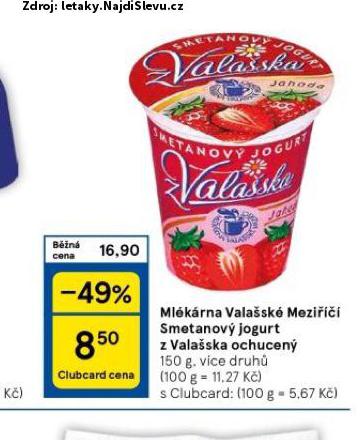 SMETANOV JOGURT Z VALASKA OCHUCEN