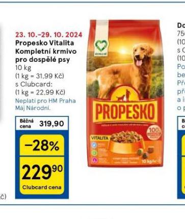 PROPESKO VITALITA KOMPLETN KRMIVO PRO DOSPL PSY