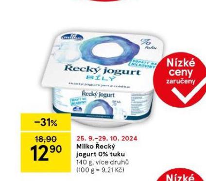 MILKO ECK JOGURT 0% TUKU