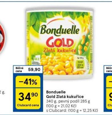 BONDUELLE GOLD ZLAT KUKUICE