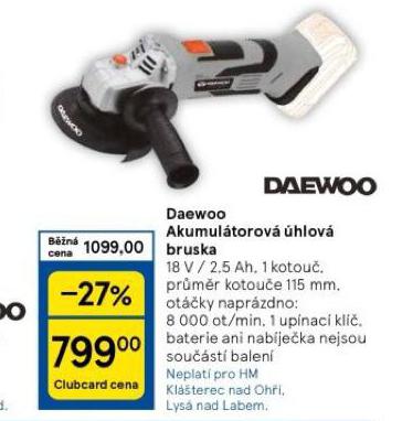 DAEWOO AKUMLUTOROV HLOV BRUSKA