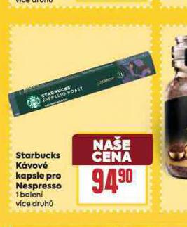 STARBUCKS KVOV KAPSLE PRO NESPRESSO