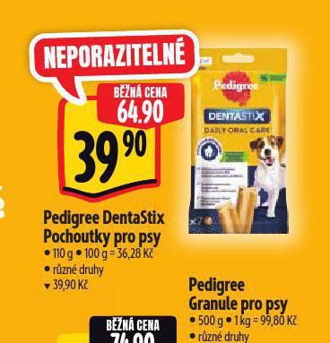 PEDIGREE DENTLN POCHOUTKY PRO PSY