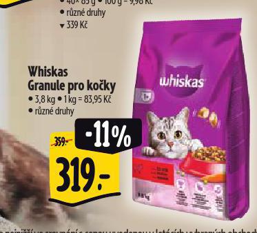 WHISKAS GRANULE PRO KOKY