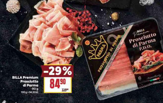 BILLA PREMIUM PROSCIUTTO DI PARMA