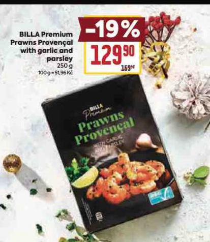 BILLA PREMIUM PRAWNS PROVENCAL WITH GARLIC AND PARSLEY