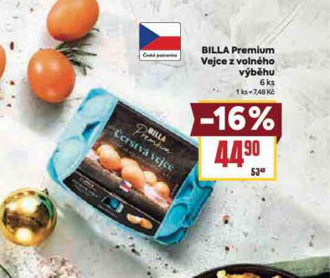 BILLA PREMIUM VEJCE Z VOLNHO VBHU