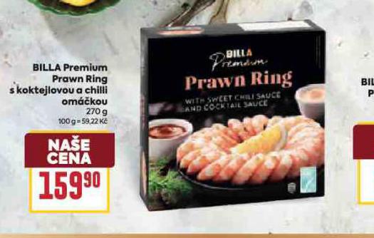 BILLA PREMIUM PRAWN RING A KOKTEJLOVOU A CHILLI OMKOU