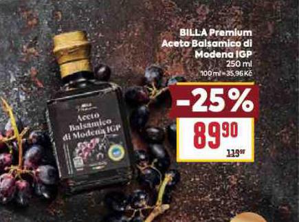 BILLA PREMIUM ACETO BLASAMICO DI MODENA IGP