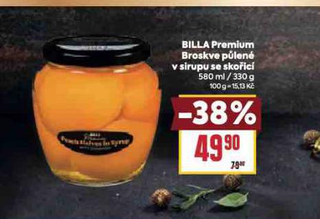 BILLA PREMIUM BROSKVE PLEN V SIRUPU SE SKOIC