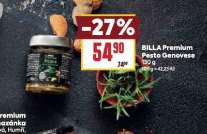 BILLA PREMIUM PESTO GENOVESE