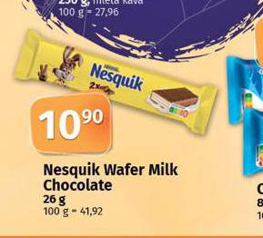 NESQUICK WAFER MILK CHOCOLATE