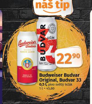 PIVO BUDVAR 33