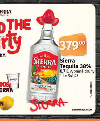 SIERRA TEQUILLA 38%