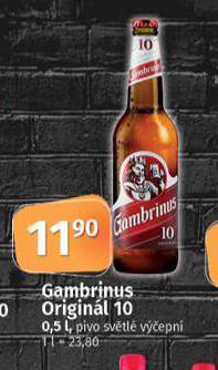 PIVO GAMBRINUS ORIGINL 10