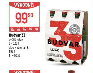 PIVO BUDVAR 33