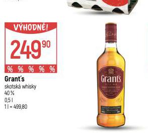 GRANT'S TRIPLE WOOD WHISKY