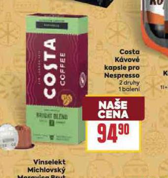 COSTA KVOV KAPSLE PRO NESPRESSO