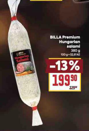 BILLA PREMIUM HUNGARIAN SALAMI