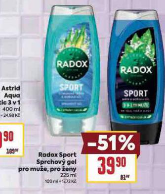 RADOX SPORT SPRCHOV GEL