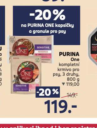 PURINA ONE KOMPLETN KRMIVO PRO PSY