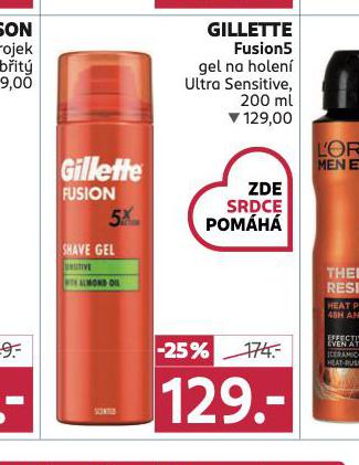 GILLETTE FUSION5 GEL NA HOLEN