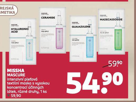 MISSHA MASCURE TEXTILN MASKA