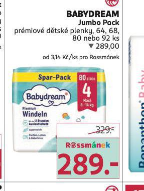 BABYDREAM JUMBO PACK PREMIOV PLENKY