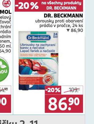 DR. BECKMANN UBROUSKY PROTI OBARVEN