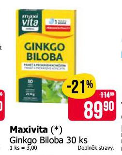 MAXIVITA GINKGO BILOBA