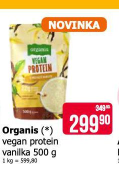 ORGANIS VEGAN PROTEIN VANILKA