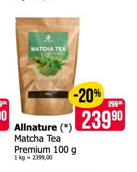 ALLNATURE MATCHA TEA PREMIUM