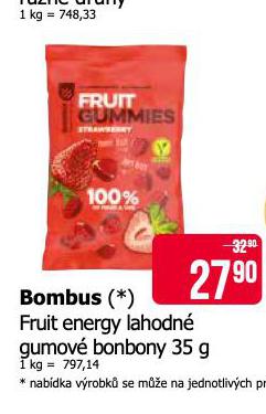 BOMBUS FRUIT ENERGY LAHODN GUMOV BONBONY