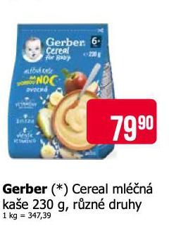 GERBER CEREAL MLN KAE